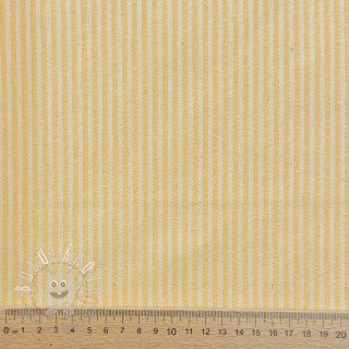 Dekoračná látka DOBBY Colored stripe pastel yellow