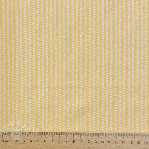 Dekoračná látka DOBBY Colored stripe pastel yellow