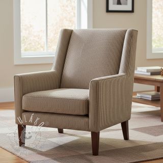 Dekoračná látka DOBBY Colored stripe coffee