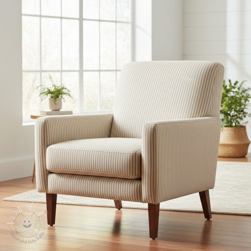 Dekoračná látka DOBBY Colored stripe sand