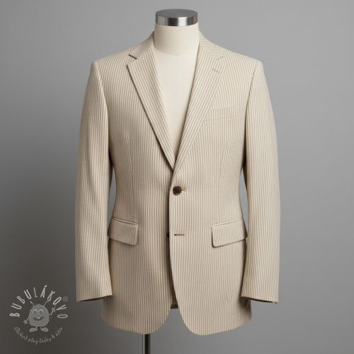 Dekoračná látka DOBBY Colored stripe sand