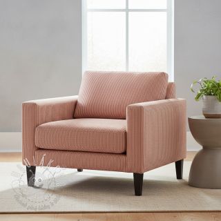 Dekoračná látka DOBBY Colored stripe dark orange