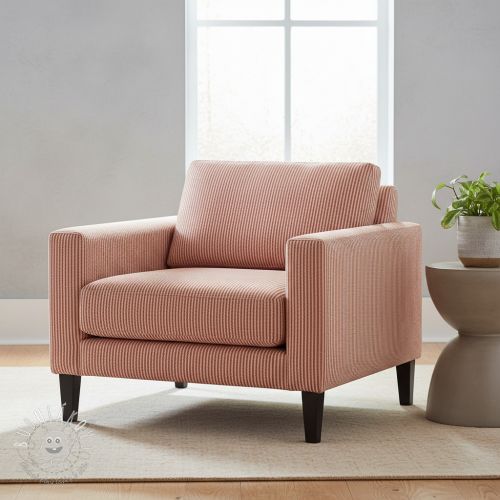 Dekoračná látka DOBBY Colored stripe dark orange