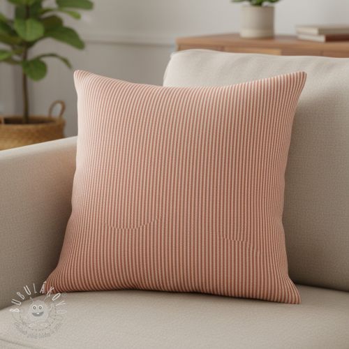 Dekoračná látka DOBBY Colored stripe dark orange