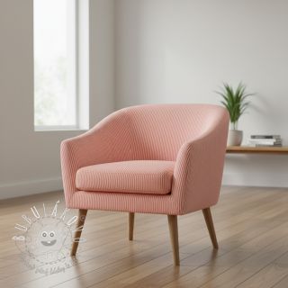 Dekoračná látka DOBBY Colored stripe coral