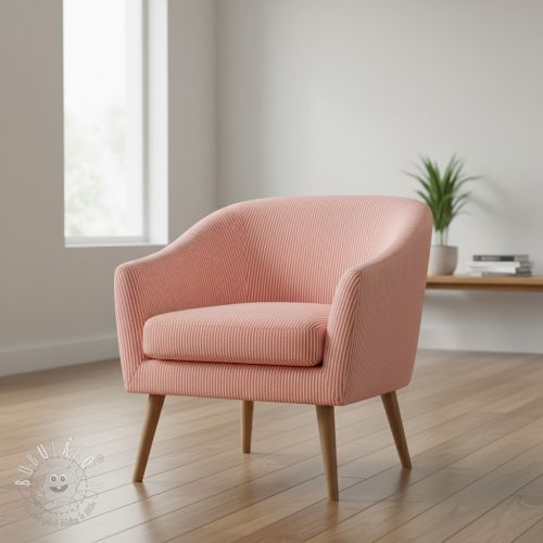 Dekoračná látka DOBBY Colored stripe coral