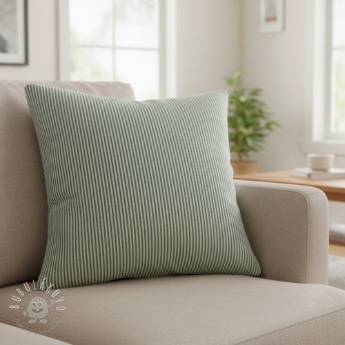 Dekoračná látka DOBBY Colored stripe bottle green