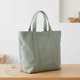 Dekoračná látka DOBBY Colored stripe bottle green