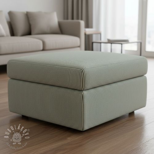 Dekoračná látka DOBBY Colored stripe bottle green