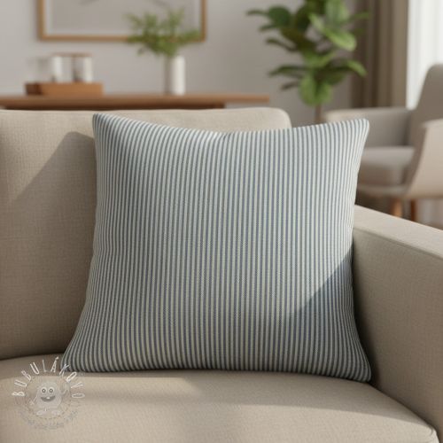 Dekoračná látka DOBBY Colored stripe blue