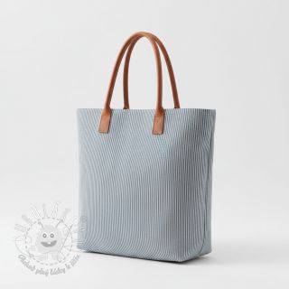 Dekoračná látka DOBBY Colored stripe blue