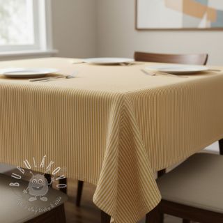 Dekoračná látka DOBBY Colored stripe ochre