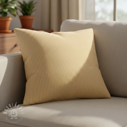 Dekoračná látka DOBBY Colored stripe ochre