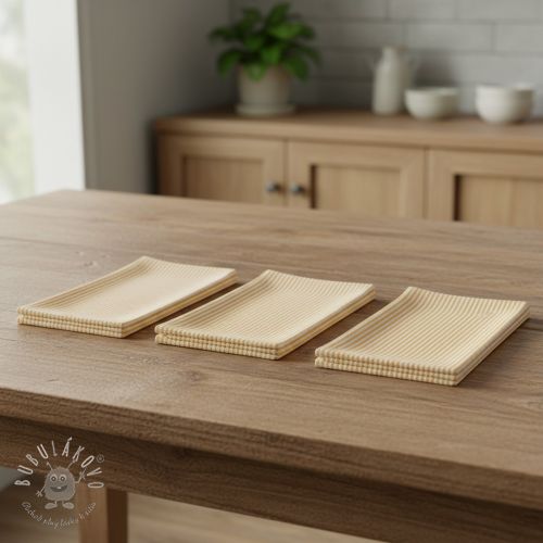 Dekoračná látka DOBBY Colored stripe ochre