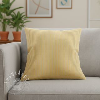 Dekoračná látka DOBBY Colored stripe warm yellow