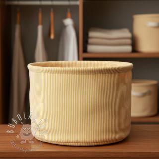 Dekoračná látka DOBBY Colored stripe warm yellow