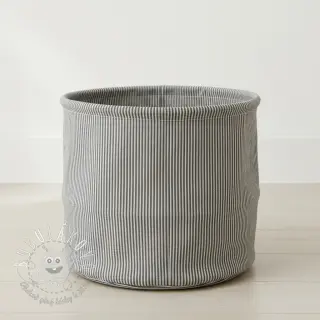Dekoračná látka DOBBY Colored stripe graphite