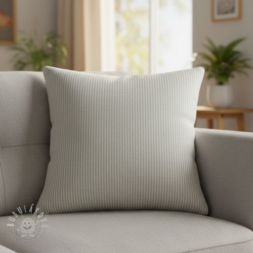 Dekoračná látka DOBBY Colored stripe light grey