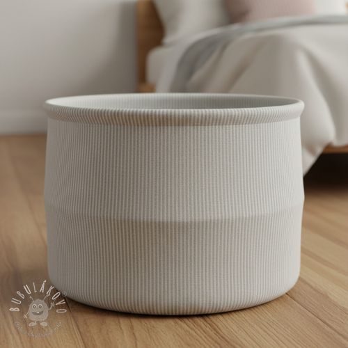 Dekoračná látka DOBBY Colored stripe light grey