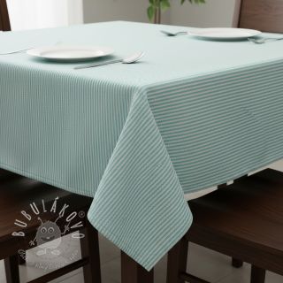 Dekoračná látka DOBBY Colored stripe mint