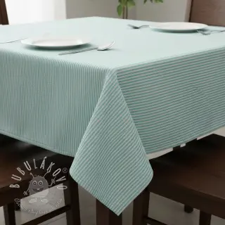 Dekoračná látka DOBBY Colored stripe mint