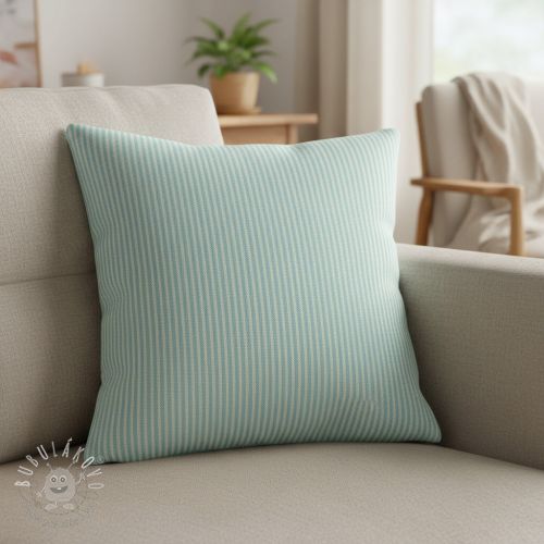 Dekoračná látka DOBBY Colored stripe mint