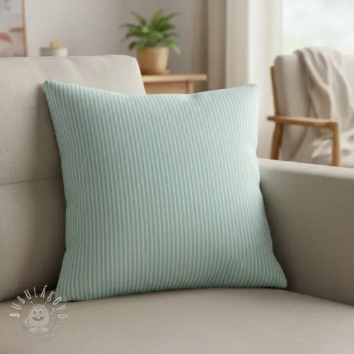Dekoračná látka DOBBY Colored stripe mint