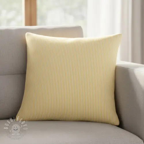 Dekoračná látka DOBBY Colored stripe pastel yellow