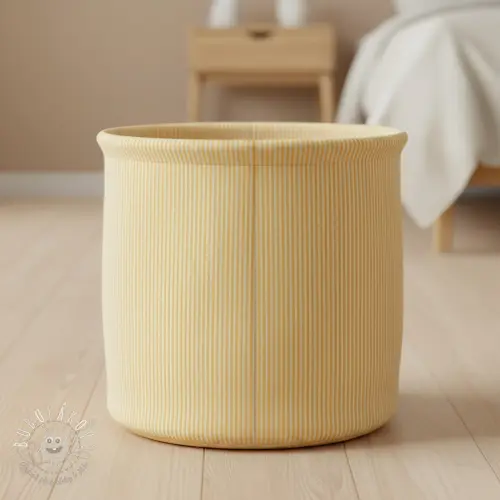 Dekoračná látka DOBBY Colored stripe pastel yellow