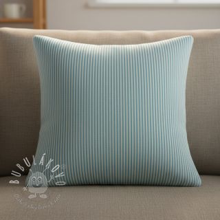 Dekoračná látka DOBBY Colored stripe turquoise