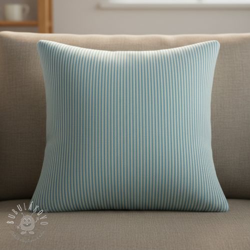 Dekoračná látka DOBBY Colored stripe turquoise