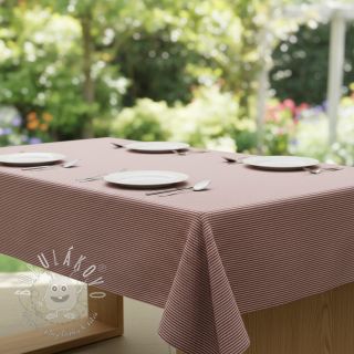 Dekoračná látka DOBBY Colored stripe burgundy