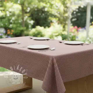 Dekoračná látka DOBBY Colored stripe burgundy