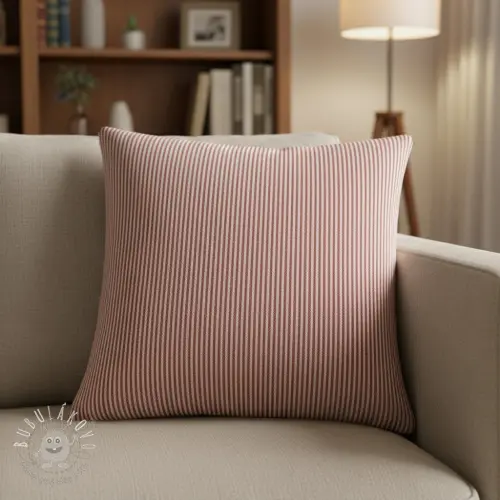 Dekoračná látka DOBBY Colored stripe burgundy