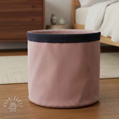 Dekoračná látka DOBBY Colored stripe burgundy