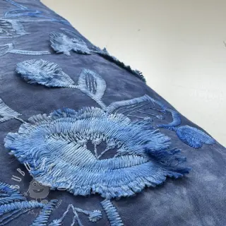 Bavlnená látka TIE DYE EMBROIDERY Flora design B
