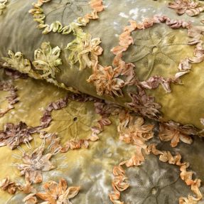 Bavlnená látka TIE DYE EMBROIDERY Eva tape design E