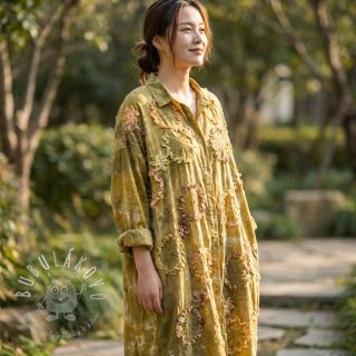 Bavlnená látka TIE DYE EMBROIDERY Eva tape design E