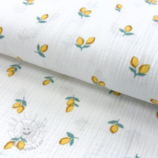 Dvojitá gázovina/mušelín Fruits lemon ORGANIC