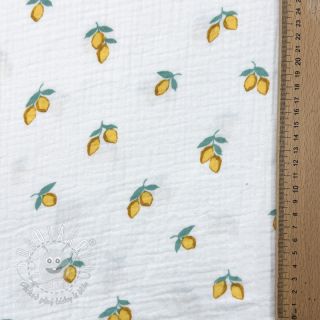 Dvojitá gázovina/mušelín Fruits lemon ORGANIC