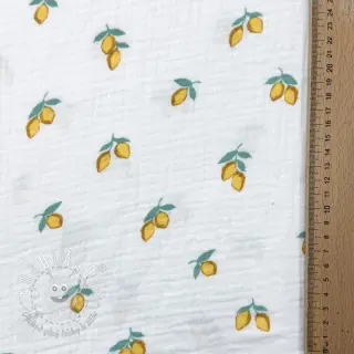 Dvojitá gázovina/mušelín Fruits lemon ORGANIC