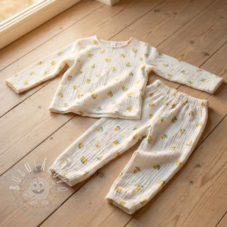 Dvojitá gázovina/mušelín Fruits lemon ORGANIC