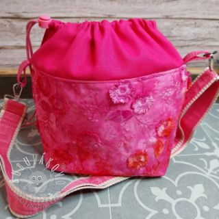 Bavlnená látka TIE DYE EMBROIDERY Poppy design K