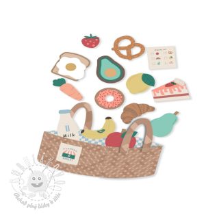 Bavlnená látka Farmers market PANEL digital print