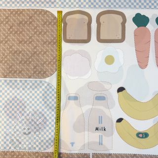 Bavlnená látka Farmers market PANEL digital print