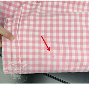 Bavlnená látka Check rosa II.trieda