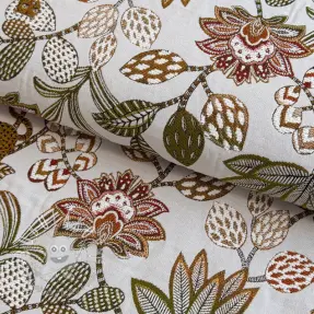 Dekoračná látka jacquard Soliman allover blanc