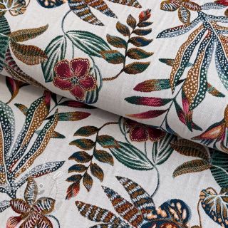 Dekoračná látka jacquard Neroli allover blanc