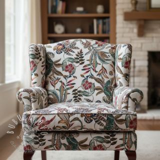 Dekoračná látka jacquard Neroli allover blanc