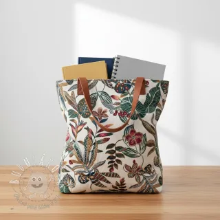 Dekoračná látka jacquard Neroli allover blanc